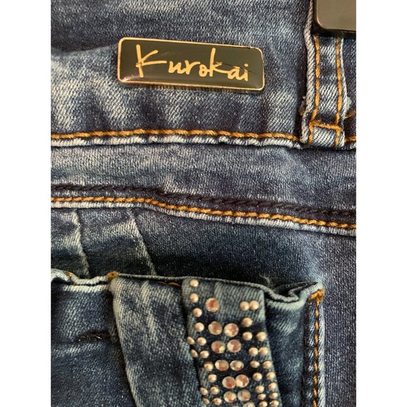Kurokai Skinny Jeans - Size 9 - Rhinestones - Picture 5 of 7